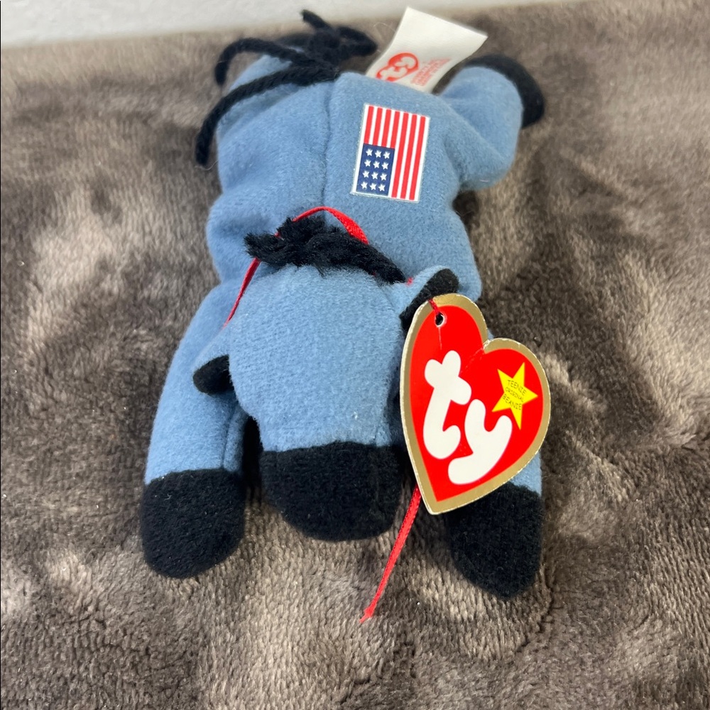 Ty beanie baby lefty the donkey 5 inches